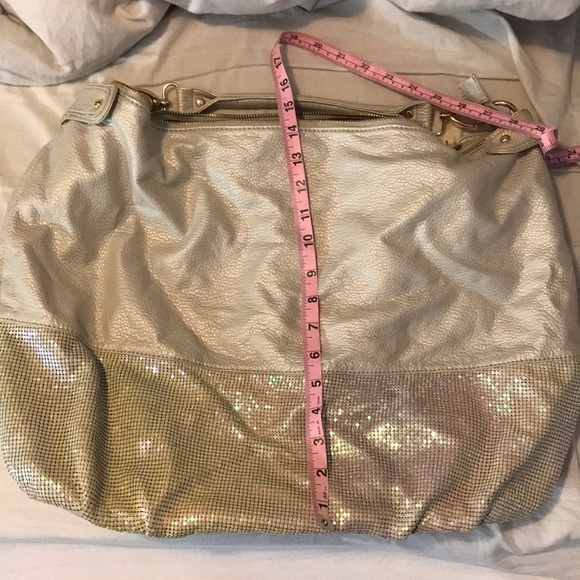 Real leather and metal sequin bag - Picture 6 of 6